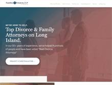 Tablet Screenshot of divorcefirmlongisland.com
